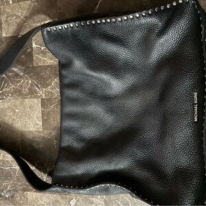 Michael Kors Black Pebbled Leather Tote